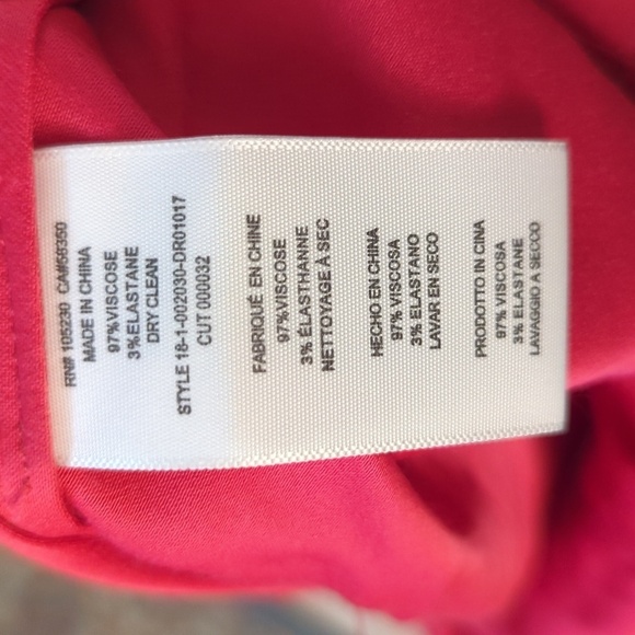 Pink one-shoulder mini dress size 2 stretch ruffle collar Barbiecore Joie - Picture 6 of 6